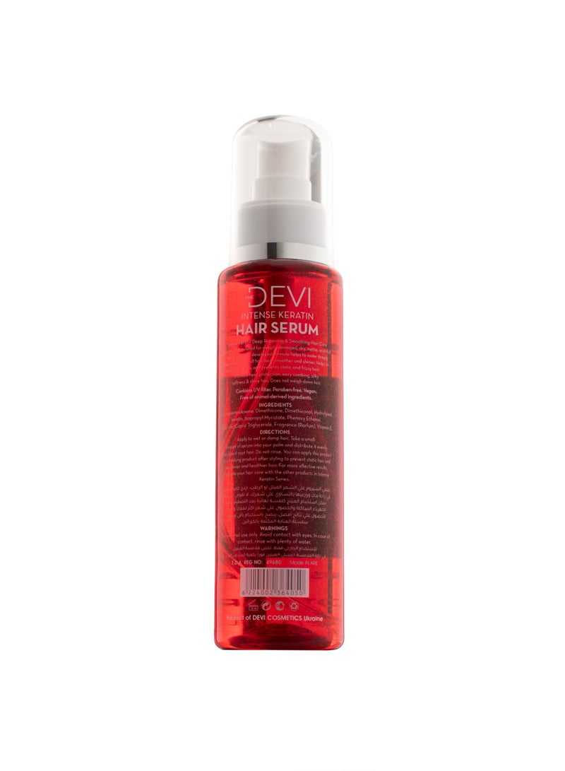 DEVI Intense Keratin Hair Serum, Vitamin E, Smooth Care, Frizz Control, 100ml - Image 2